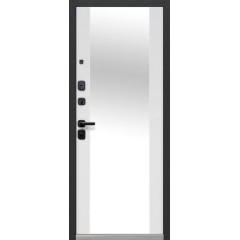 Дверь метал. Luxor 2МДФ Вертикаль Зеркало (2050*860, Левая)