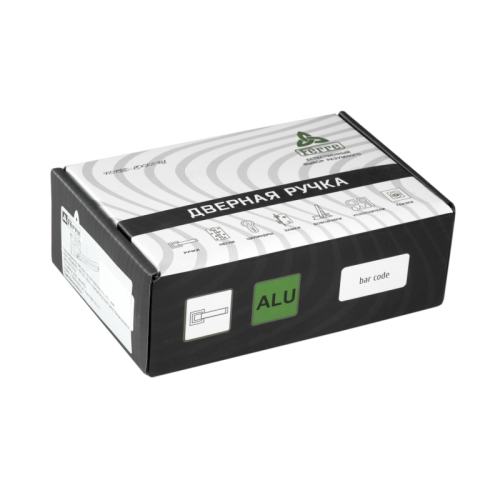 Ручки раздельные FERRE/VETTORE R06.081 AL Black Paint (17114)