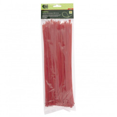 Стяжка кабельная СИБРТЕХ красная 300 x 3,6 мм (45504)