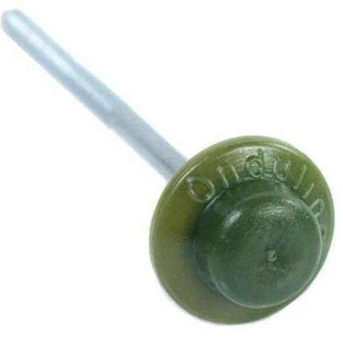 Гвозди с литой шл. зеленые  ОНДУЛИН (100шт.уп)