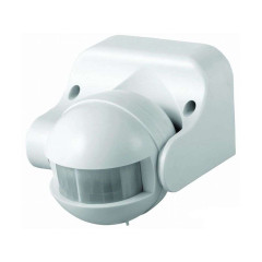 ИК-Датчик движ. 1200Вт (обзор=180гр./дальн.=12м) IP44 настен. бел. Camelion LX 39 white (67585)