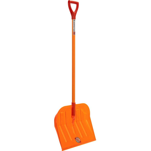 Лопата снеговая ЭТАЛОН ORIGINAL поликарбонатная 400х470х1420мм