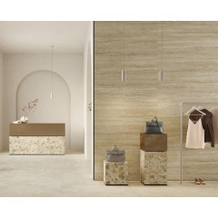 Плитка керамогранит 600*600 VITRA CityStone Травертин Линейный Матовый R10A 7Рек (за 1 м2)