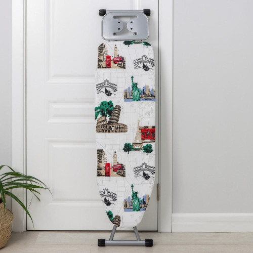 Гладильная доска DOGRULAR/PERILLA Сити, 110х33 см подставка для утюга, розетка, 2 м (305856)