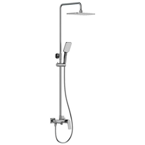 Душевая стойка FRAP F2486-9 оружейная сталь