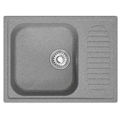 Мойка комп. MIXLINE ML-GM18 490х640x190мм, темно-серая, сифон
