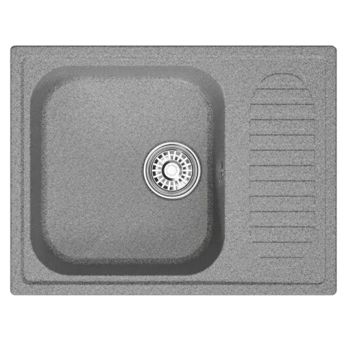 Мойка комп. MIXLINE ML-GM18 490х640x190мм, темно-серая, сифон