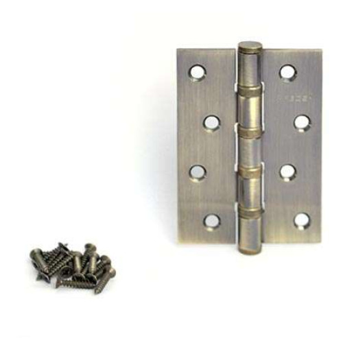 Петля врезная APECS 100*70-В4-Steel-АВ бронза (4072)