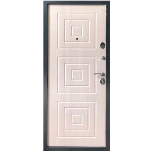 Дверь метал. VD-10 Серебро (ЭкоДуб) (3 контура) 100 мм 960 R правая