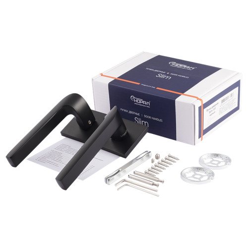 Ручки раздельные НОРА-М Slim 131K черный (18294)