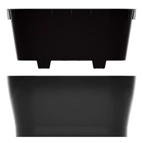 Горшок для цветов ЛЕЯ овальный двойной графит 4л М8898 (278996)