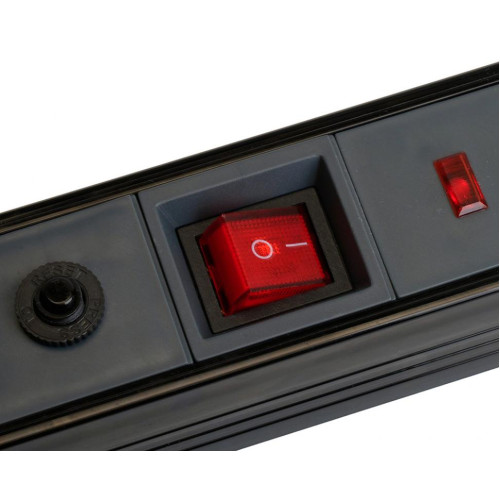 Фильтр сетевой Stekker 3 роз. 16A 1,8м черный HM22-31-02 Techno 50153