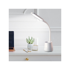 Лампа настольная Росток T9 LED АКБ диммер, белый