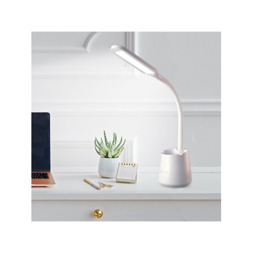 Лампа настольная Росток T9 LED АКБ диммер, белый