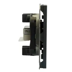 Розетка PC+PC ЭМИЛИ черный RST00-5111-05