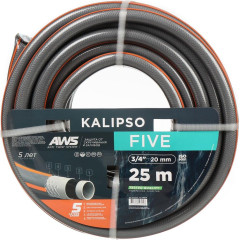 Шланг поливочный Kalipso Five 3/4, 25м, 5 слоев, армированный, всесезонный (AGL263425)