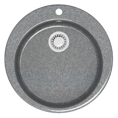 Мойка комп. глянц. MARRBAXX круглая Браун Z510/Q8 507х200мм, тёмно серая, сифон