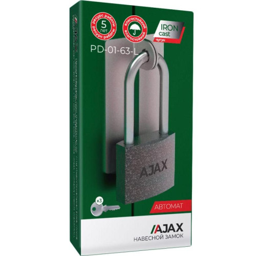 Замок навесной AJAX PD-01-63L (42243)