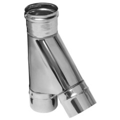 Дымоход тройник-К 0,5мм 135гр Ф130 нержавеющая сталь (Феррум)