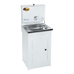 Умывальник дачный ВИХРЬ ЛЮКС (74/4/1) с подогревом, нержавеющая мойка, цвет белый