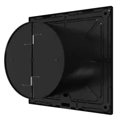 Вентилятор осевой D100 SLIM 4C Matt black с обратным клапаном