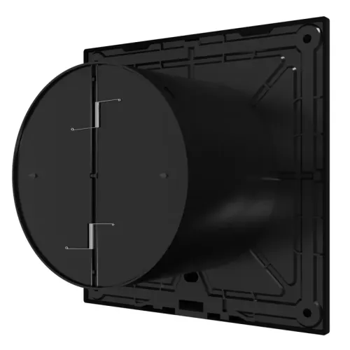 Вентилятор осевой D100 SLIM 4C Matt black с обратным клапаном