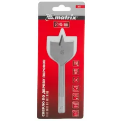 Сверло по дереву перовое MATRIX 45мм (70433)