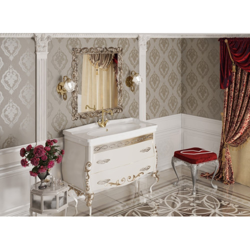 Умывальник мебельный 105 Модерн с отв., белый