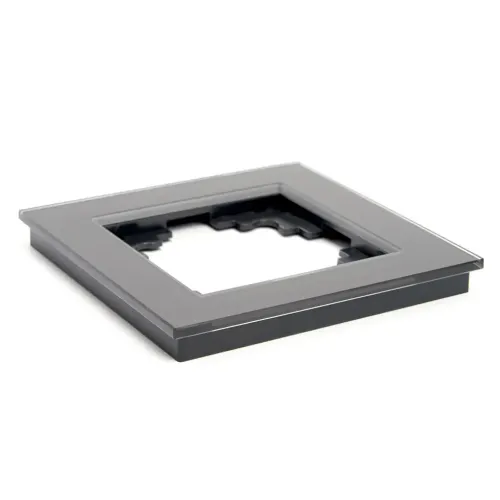 Рамка 1-пост Катрин стекло графит GFR00-7001-06