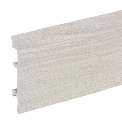 Плинтус вспененный КлассикСофт с кабельканалом 80мм 2,2м / Дуб верде 057