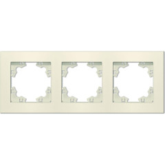 Рамка 3-пост UNIVersal Афина сл.кость A0045-I