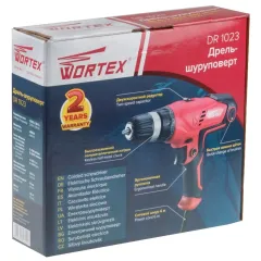 Дрель-шуруповерт WORTEX DR 1023 D (*7)