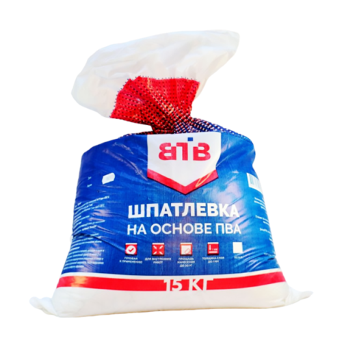 Шпатлёвка ВТВ на основе ПВА 15 кг