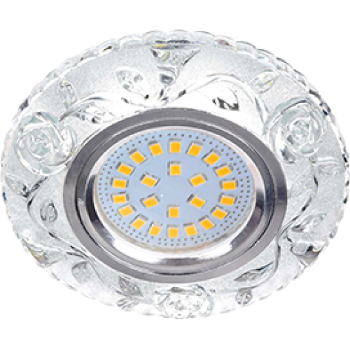 Свет. точ. ECOLA LD7071 MR16 Розы прозрачный/хром FT16CREFB(621222)(*1)