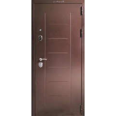 Дверь метал. VD-103 Зеркало (капучино) (3 контура) 100 мм 860 R правая