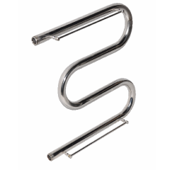 Полотенцесушитель нерж. AQUATER М 500/500 с полками (Базовая+крепеж)