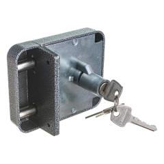 Замок накладной Аллюр ЗН1-2-3 серый (15658)