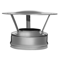 Дымоход оголовок 0,5мм Ф120*200 нержавеющая сталь (Феррум)