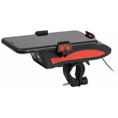 Фонарь велосипедный ЭРА VA-802 5W(335lm) акк.2400 mAh,powerbank,сигнал,держ д/телефона, 8ч 5823