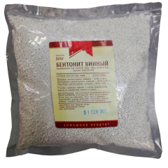 Глинопорошок Винобент (бентонит) в гранулах 500 гр