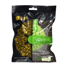Губка с экстрактом зелёного чая 10*8*4,5см 