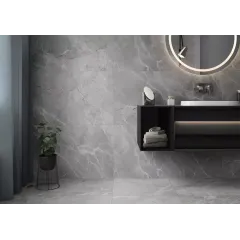 Плитка керамогранит 600*600 VITRA SilkMarble Бреча Серый Матовый R9 Ректификат 1,8м2/5шт в уп.