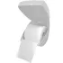Держатель для туалетной бумаги ВОЛНА, белый MPG961758 (945501)