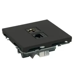 Розетка PC+TV ЭМИЛИ черный RST00-5106-05