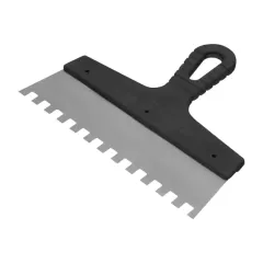 Шпатель СИБРТЕХ зуб. нерж. 250мм/10х10мм (85500)