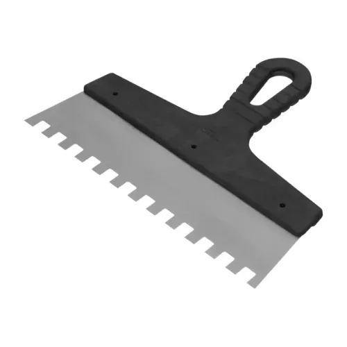 Шпатель СИБРТЕХ зуб. нерж. 250мм/10х10мм (85500)