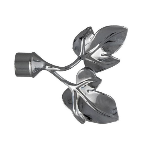 Карниз Ле-Гранд кованный Наконечник Лист 16D хром-глянец (1шт)