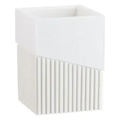 Держатель для зубных щеток (стакан) ELEMENT, белая, PERFECTO LINEA