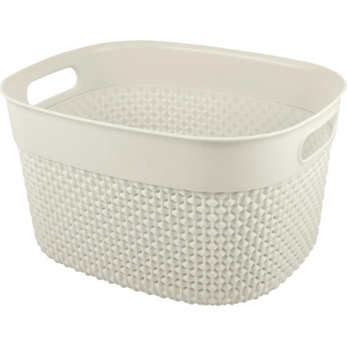 Корзина Plast team Oslo прямоугольная без крышки, молочный туман 6л (713428)
