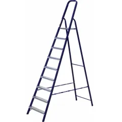 Стремянка АЛЮМЕТ (М8409) сталь 9 ступ., профиль 40х20